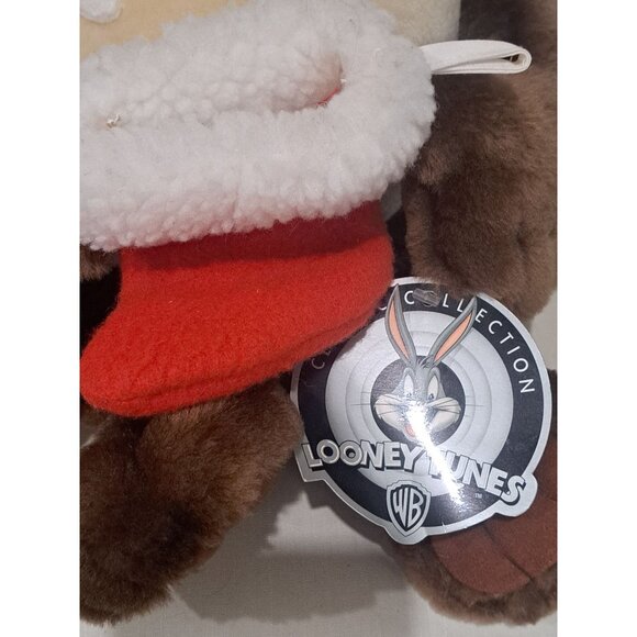 Vintage Looney Tunes Tazmanian Devil Christmas Plush  Applause 1997 Collectible - Picture 2 of 10